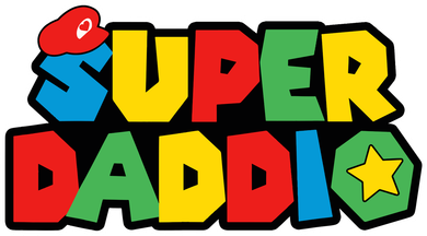 Super Daddio Retro Video Game Fathers Day Dad Gaming Baby Bodysuit