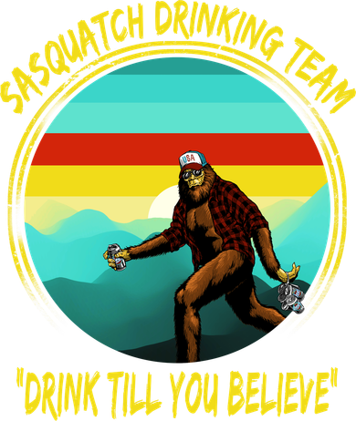 Sasquatch Drinking Team Drink Till You Believe Backpack