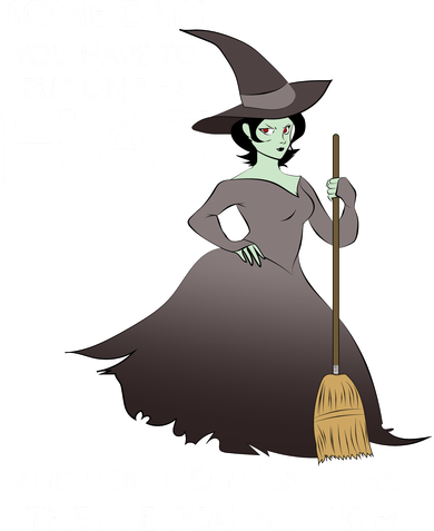 Funny Witch Some Day You Have To Put On The Hat Doggie Tank