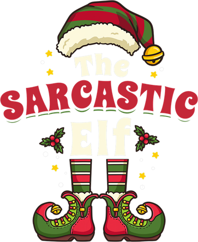 Sarcastic Elf Christmas Matching Family Ceramic Ornament