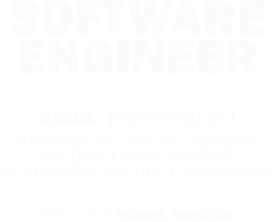 Software Engineer Definition Coder Cute Gift Kids T-Shirt