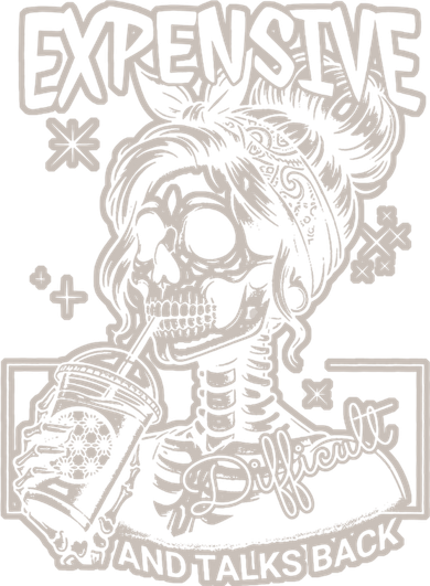 Skeleton Expensive Difficult And Talks Back Kids Hoodie