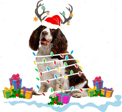Santa English Springer Spaniel Christmas Santa Reindeer Dog Great Gift Tote Bag