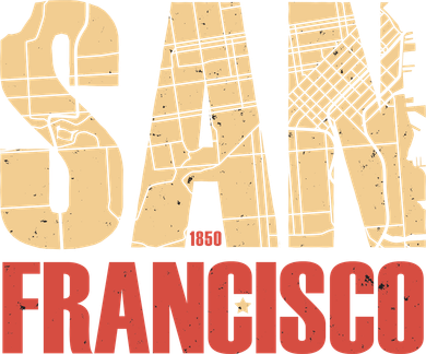 San Francisco Vintage Emblem Santa Hat
