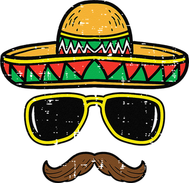 Sombrero Face Cinco De Mayo Mexican Fiesta Party Women's Sweatshirt