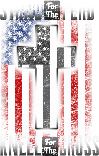 USA Stand For The Flag And Kneel For The Cross Women's Sweatshirt