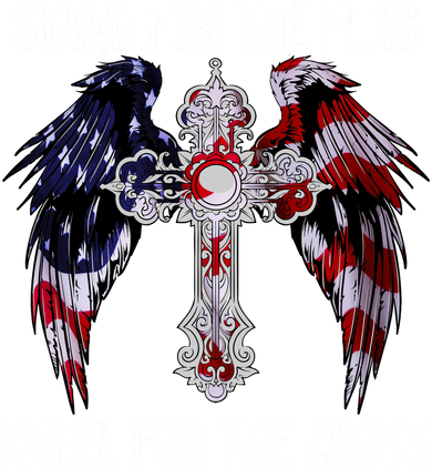 Stand For The Flag Kneel For The Cross USA National Anthem Pajama Set