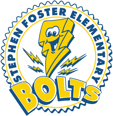 Stephen Foster Elementary Bolts Logo Baby Bodysuit