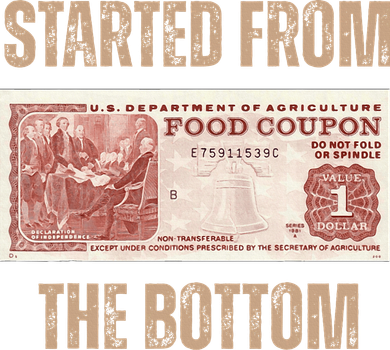 Started From Food Stamp Amounts In Each State The Bottom Toddler Hoodie
