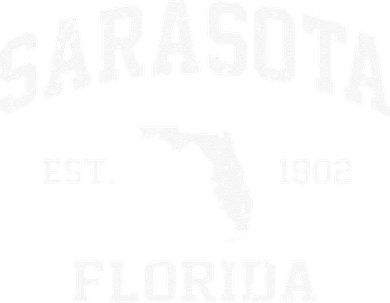 Sarasota Florida FL Vintage State Athletic Style Baby Bodysuit