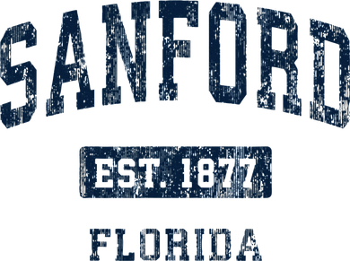 Sanford Florida Fl Vintage Sports Established Ceramic Ornament
