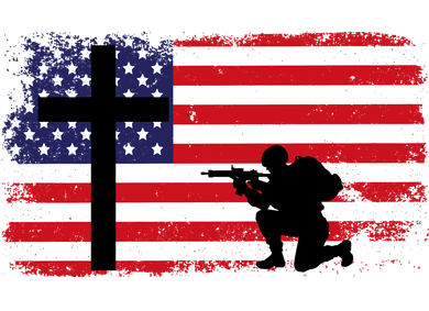 Stand For the Flag Kneel for the Cross USA Army Pajama Set