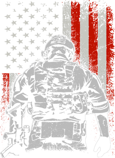 Solider US Flag Support The Troops Kids T-Shirt