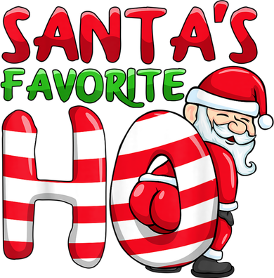 Santas Favorite Ho Santa Favourite Ho Funny Girls Christmas Women's T-Shirt
