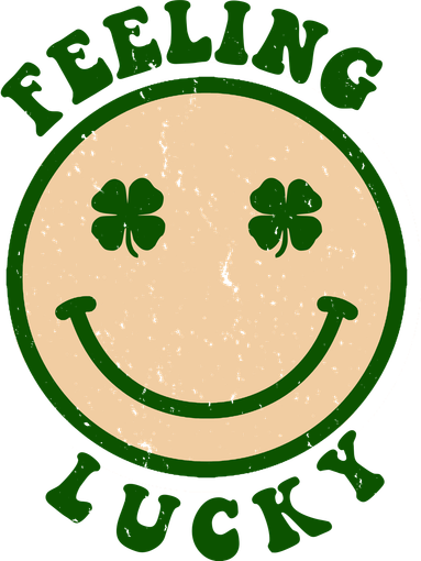 Shamrock Feeling Lucky Retro Smiley Toddler T-Shirt