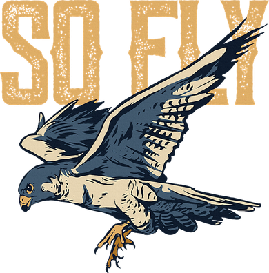So Fly Peregrine Falcon Birding Ornithologists Kids Long Sleeve Shirt