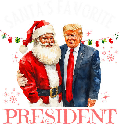 SantaS Favorite President Christmas Trump 47th President Hat