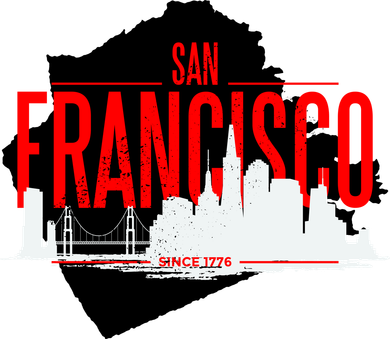 San Francisco Skyline Santa Hat