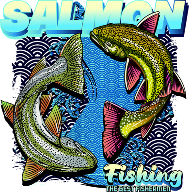 Salmon Fishing Women's Hoodie
