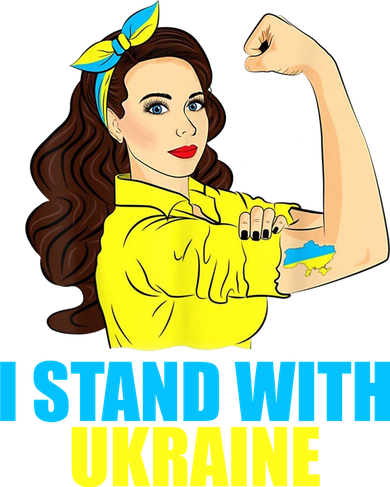 Strong Female Support Ukraine I Stand With Ukraine Women's T-Shirt