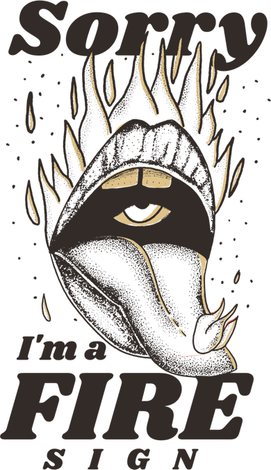 Sorry I'm A Fire Sign Zodiac Birthday Hooded Wearable Blanket