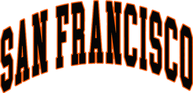 San Francisco Text Women's V-Neck T-Shirt