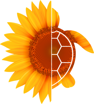 Sunflower Turtle Kids T-Shirt