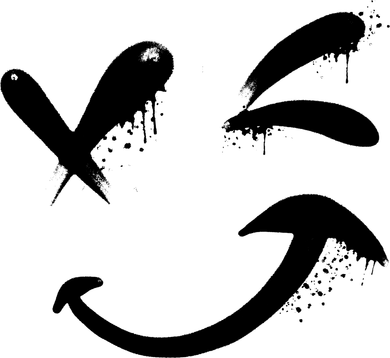 Smiley Face Winking Kids Hoodie
