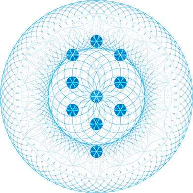 Sacred Geometry Flower Of Life With Kabbalah Tree Pajama Set