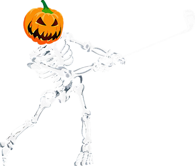 Skeleton Golf Halloween Pumpkin Golfing Golfer Golf Towel