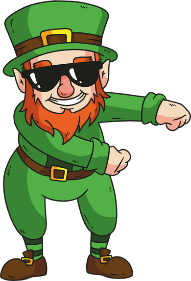 Leprechaun Floss Mousepad