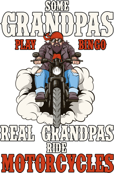 Some Grandpas Play Bingo Real Grandpas Ride Motorcycles Gift Beanie