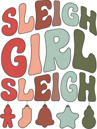 Sleigh Girl Sleigh Christmas Funny Kids Long Sleeve Shirt