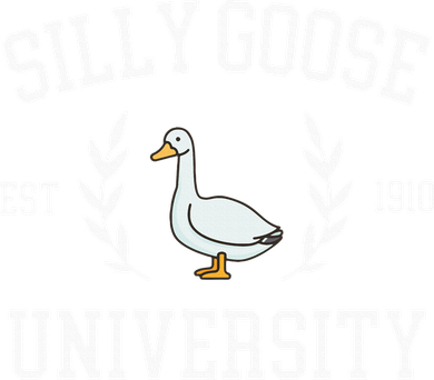 Silly Goose University Funny Goose Meme Costume Women's Sweatshirt
