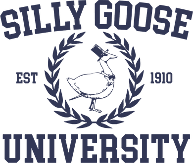 Silly Goose University Funny Silly Goose Meme Bird Lover Women's Sweatshirt