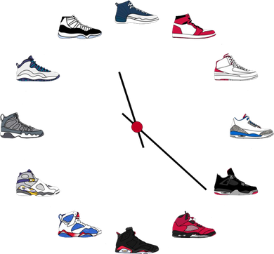 Sneaker Head Clock Coaster