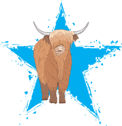 Scottish Highland Cow Star Cow Love Scottish Highland Cows Gift Toddler T-Shirt