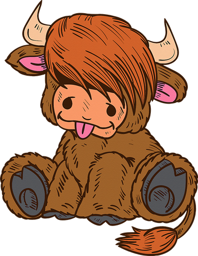 Scottish Highland Cow Lover Cute Cow Highland Cow Doggie Tank