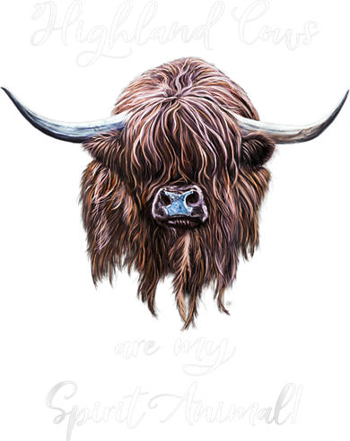 Scottish Highland Cow Spirit Animal Toddler T-Shirt