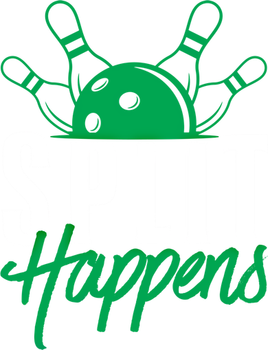 Split Happens Funny Bowling Team Bowler Pin Humor Gift Coaster