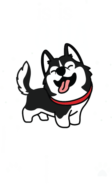 Siberian Husky Funny This Isnt Dog Hair Its Husky Toddler T-Shirt