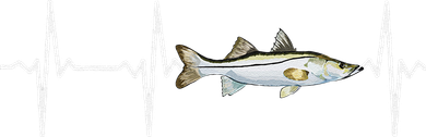 Snook Heartbeat For Saltwater Fish Fishing Lovers Doddie Hoodie