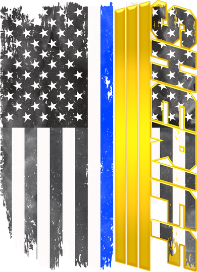 Sheriff Blue Thin Line Police Flag Women's T-Shirt