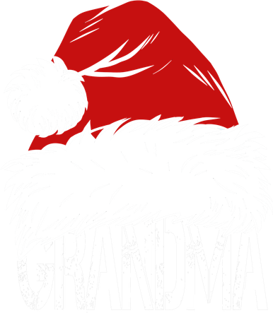 Christmas Santa Hat Grandma Button