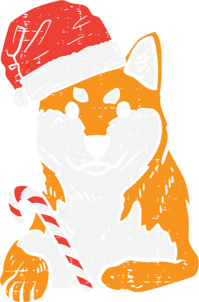 Santa Hat Shiba Inu Akita Dog Christmas Pajamas Xmas Pj Doge Meaningful Gift Button
