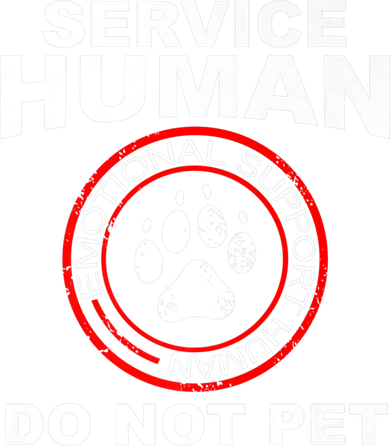 Service Human T Funny Dog Owner Emotional Support Human Pajama Set