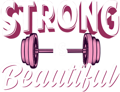 Strong Is Beautiful Pink Barbells Gym Exercise Athlete Gift Toddler T-Shirt