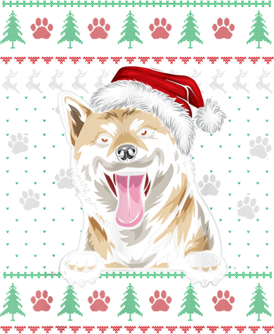 Shiba Inu Christmas Ugly Sweater Funny Dog Lover Xmas Women's Sweatshirt