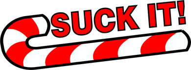 Suck It Candy Cane Baby Bodysuit