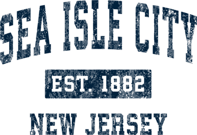 Sea Isle City New Jersey Nj Vintage Sports Kids Sweatshirt